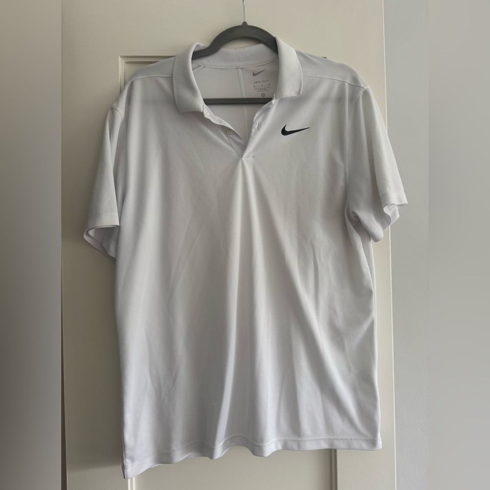 Nike White Polo Shirt Classic Design